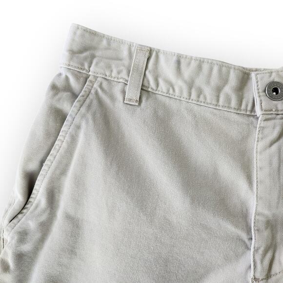 Vintage 90s Calvin Klein Khaki Waisted Rise Mom Shorts USA 100% Cotton Size 4 - Picture 2 of 8